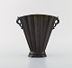 Just Andersen. Art deco vase in disko metal. 1940