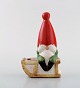 Lisa Larson for Gustavsberg. Candlestick. Elf in glazed stoneware. Dated 1995.