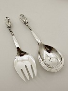 Georg Jensen sterling (925s) Magnolie salat st  dess. 84