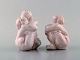 Danish ceramist. Salt / pepper set in white glazed stoneware shaped as naked 
women. Dated 1948.