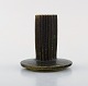 Arne Bang. Art deco candlestick candle holder / vase in glazed ceramics. 
Beautiful glaze in green and black shades. 1930