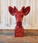 Svend Lindhart deer in oxblood glaze 33 cm.
