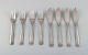 Georg Jensen Old Danish fish cutlery in sterling silver. Complete for four 
people.