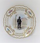 Royal Copenhagen. Plate with open-work border. Diameter 19 cm. Motiv; Fireman. 
Produced before 1923.