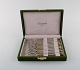 Bernard Yot for Christofle. Twelve "Aria" pastry forks in plated silver with 
gold accent. In original box.
