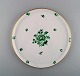 Large round Herend "Chinese bouquet" porcelain serving tray with floral motif. 
Mid 20th century.
