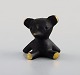 Walter Bosse, Austrian artist and designer (b. 1904, 1974) for Herta Baller. 
"Black gold line" teddy bear in bronze. 1950