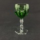 Green Haakon white wine glass from Val Saint Lambert
