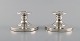 Swedish silversmith. A pair of candlesticks in silver. 1930 / 40s.
