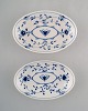 Bing & Grondahl / B&G, "Butterfly". Two early oval dishes in hand-painted 
porcelain. Early 20th century.
