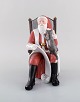 Rare Royal Copenhagen porcelain figurine. Santa Claus with cat. Model number 
321.
