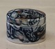 2002 RC Bonbon box with lid 6 x 8 cm Sigend Sten 2002 Royal Copenhagen Art 
Pottery
