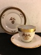 Guldkurv.
kaffekop med 
underkop 
Royal 
Copenhagen RC. 
...