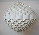 Milanda Havlova. Colossal Rhythmic pendant with white plastic screens. Made at 
Vest Leuchten, Austria. 1960