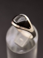 Sterling slv ring strrelse 52 med karneol