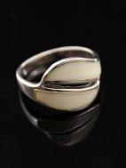 Sterling sølv ring  med elfenben