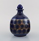 European studio ceramist. Unique carafe in glazed ceramics. 1980