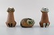 Lisa Larson for Gustavsberg. Three cats in glazed ceramics. 1970