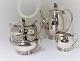 Evald Nielsen. Silver tableware (830), consisting of teapot, coffee pot, cream 
jug and sugar bowl. Coffee pot, cream jug and sugar bowl produced in 1937 and 
teapot in 1942.