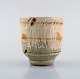 Takashi Ohyoma, Japan. Unique goblet / vase in glazed ceramics. 1980