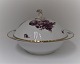 Royal Copenhagen. Cover dish. Model 5-1698. Purple. Diameter 22.5 cm.