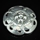 Georg Jensen; A brooch of sterling silver, big flower, #59