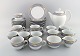 Royal Copenhagen Gray Magnolia. Complete coffee service for 12 people in 
porcelain. Late 20th century.
