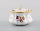 Antique Meissen inkwell in hand-painted porcelain with floral motifs and gold 
edge. 19th century.

