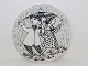 Bjorn Wiinblad art pottery
Black Month plate - April