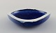 Vicke Lindstrand for Upsala-Ekeby. Bowl in glazed ceramics. Beautiful glaze in 
shades of blue. 1950s.
