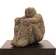 Aabenraa Antikvitetshandel præsenterer: Otto P. skulptur af granit. Fremstillet af Otto Pedersen, Odense, ...