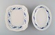 Early Royal Copenhagen Rosebud / Blue Rose service. Two serving dishes in 
hand-painted porcelain. Early 20th century.
