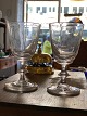 2 old Berlinoirs white wine glasses / Chr. VIII 
glass with smooth basin