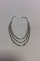 Danam Antik 
præsenterer: 
Georg 
Jensen Sterling 
Sølv Halskæde 
No 40 (3 
rækker)