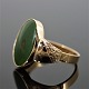 Hans Jürgen Minck; A jade ring of 14k gold