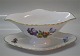 Royal Copenhagen Saxon Flower 493-1871 gravy boat on fixed stand 10 x 21 cm
