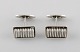 Carl M. Cohr, Denmark. A pair of art deco cufflinks in sterling silver. 1930 / 
40s.
