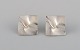 Lapponia, Finland. A pair of modernist earrings in sterling silver. Dated 1997.
