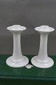 White Magnolia Danish porcelain, pair of high candlesticks 14cm