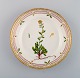 Royal Copenhagen Flora Danica salad plate in hand-painted porcelain with flowers 
and gold decoration. Model number 20/3573.
