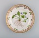 Royal Copenhagen Flora Danica salad plate in hand-painted porcelain with flowers 
and gold decoration. Model number 20/3573.
