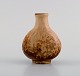 Bode Willumsen (1895-1987), Denmark. Unique vase in glazed stoneware. Beautiful 
glaze in bright earth nuances. Dated 1937.
