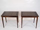 A pair of bedside tables in mahogany with brown tiles of danish design from the 
1960s.
5000m2 showroom
