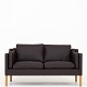 Roxy Klassik præsenterer: Børge Mogensen / Fredericia FurnitureBM 2212 - Nybetrukket 2 pers. sofa i Savanne ...