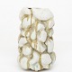 Roxy Klassik præsenterer: Christina Muff / Eget værksted Organisk vase i stentøj med lys og gul-brun ...