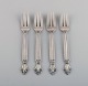 Four Georg Jensen Acanthus pastry forks in sterling silver. Dated 1933-1944.
