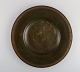 Just Andersen, Denmark. Art deco dish / bowl in alloy bronze. Model number LB 
1734. 1940s / 50s.
