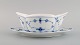 Royal Copenhagen Blue Fluted Plain sauce boat. Model number 1/204.
