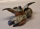 B&G Art Pottery B&G 1670 "Protection" Group of sparrows RC 415 ca 8 x 18 cm