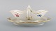 Antique Meissen sauce boat in hand-painted porcelain with flowers and gold 
decoration. Late 19th century.
